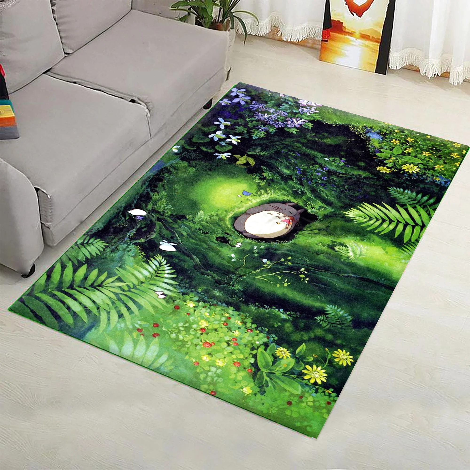 Ghibli Studio Totoro Rug Deco Rectangle Rug