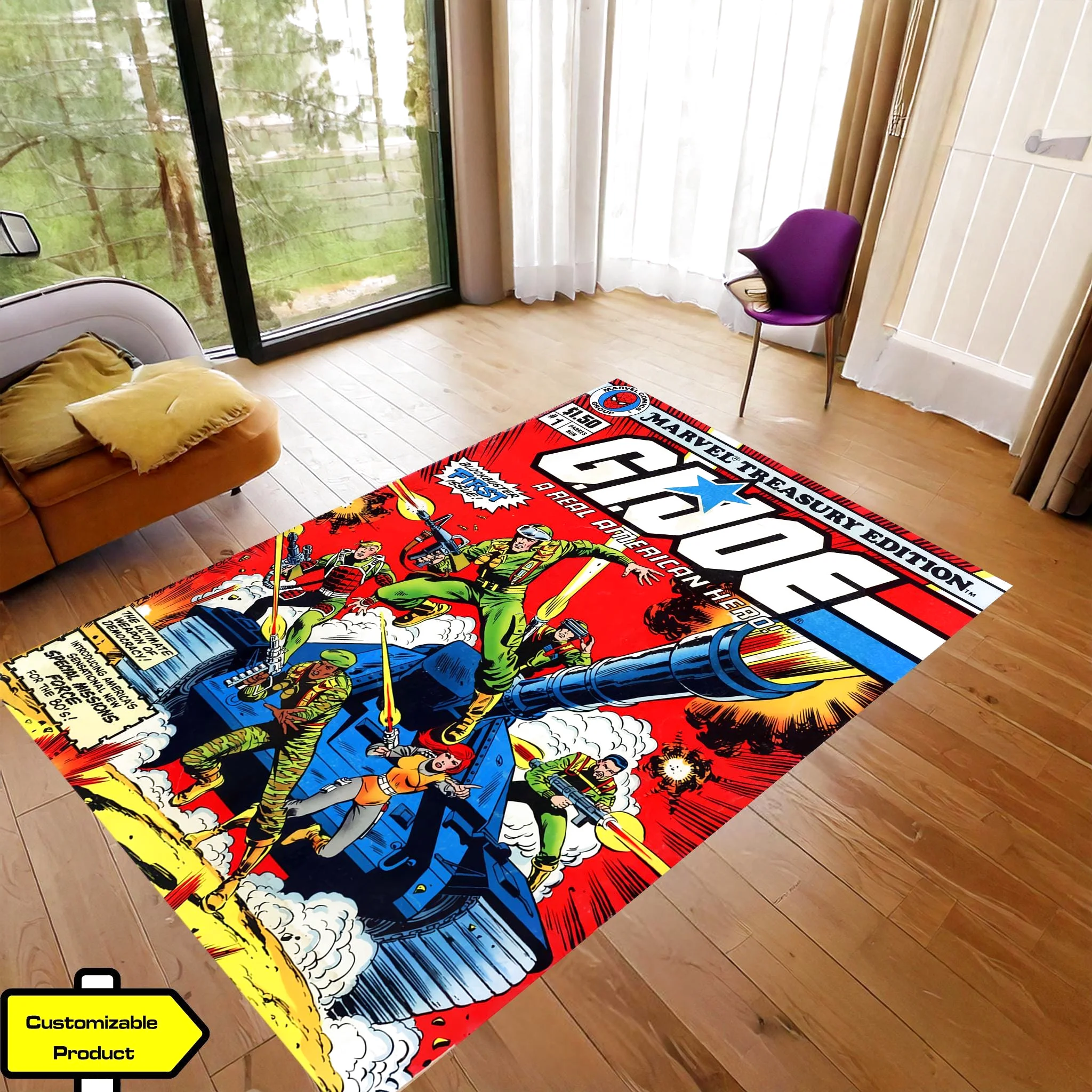 GI Joe A Real American Hero Rectangle Rug