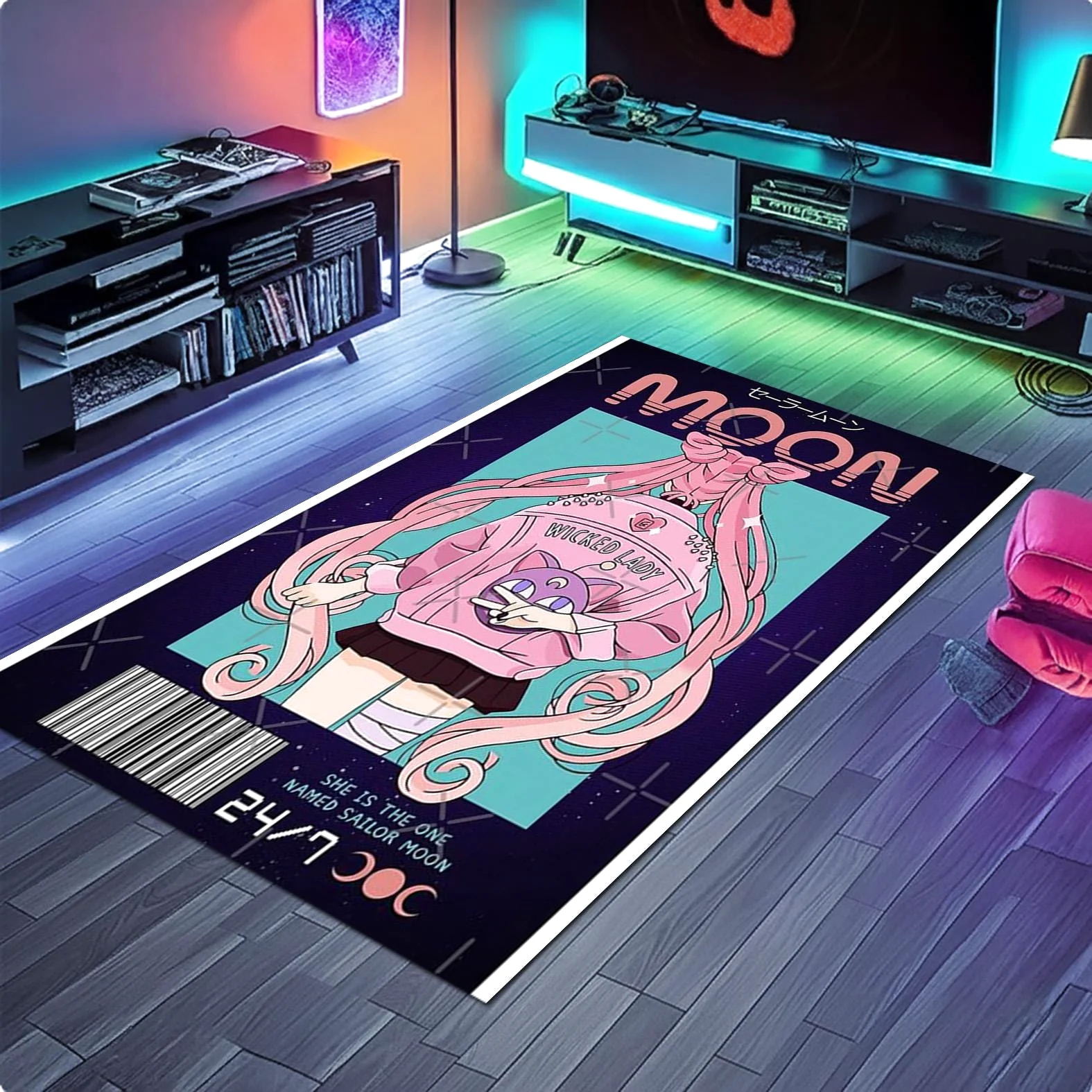 Sailor Moon Chibiusa Rectangle Rug