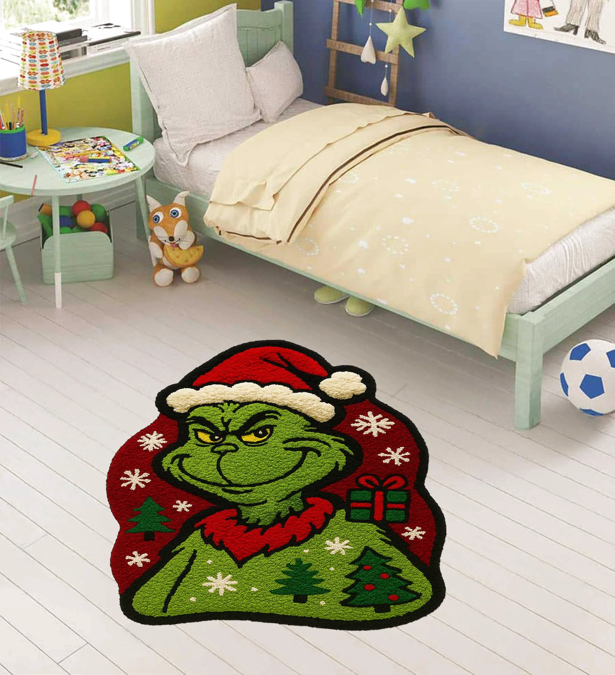 Grinch Custom Shaped Rug