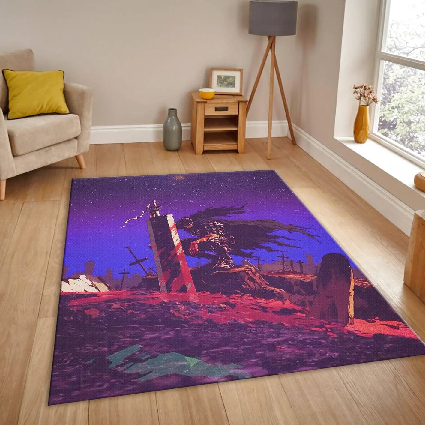 Guts Berserk Rectangle Rug