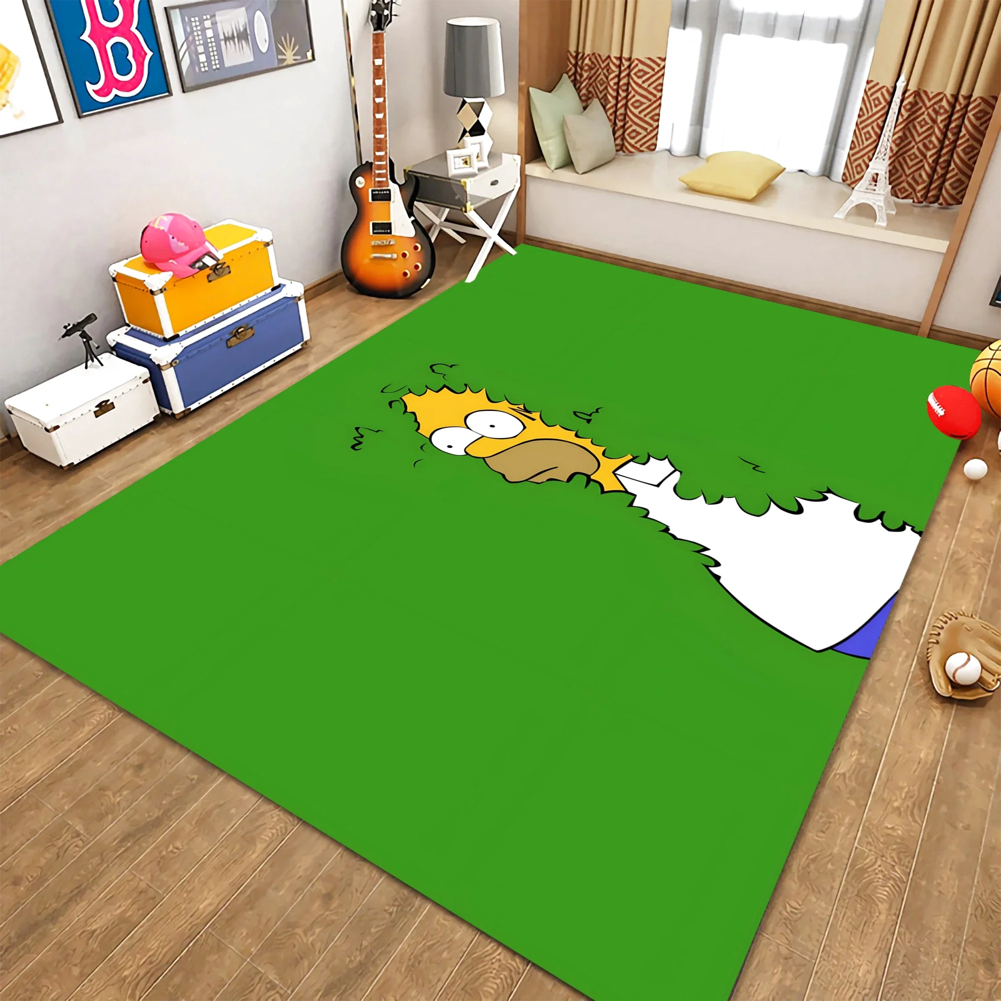 Hoomer Simpsons Themed Rug, Rectangle Rug
