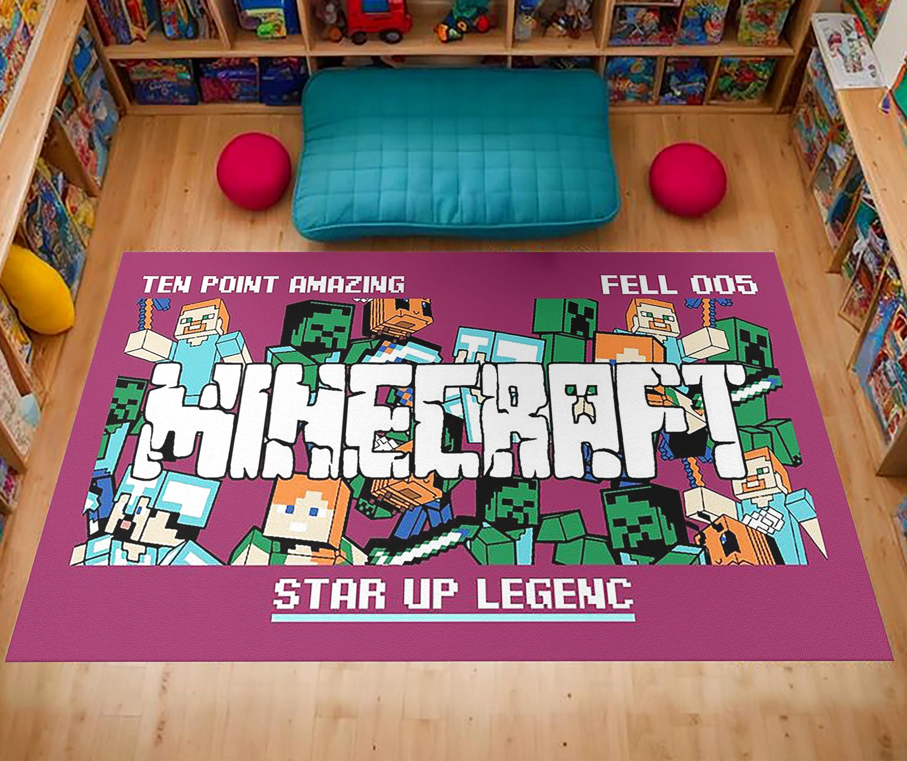 Minecraft Room Rectangle Rug