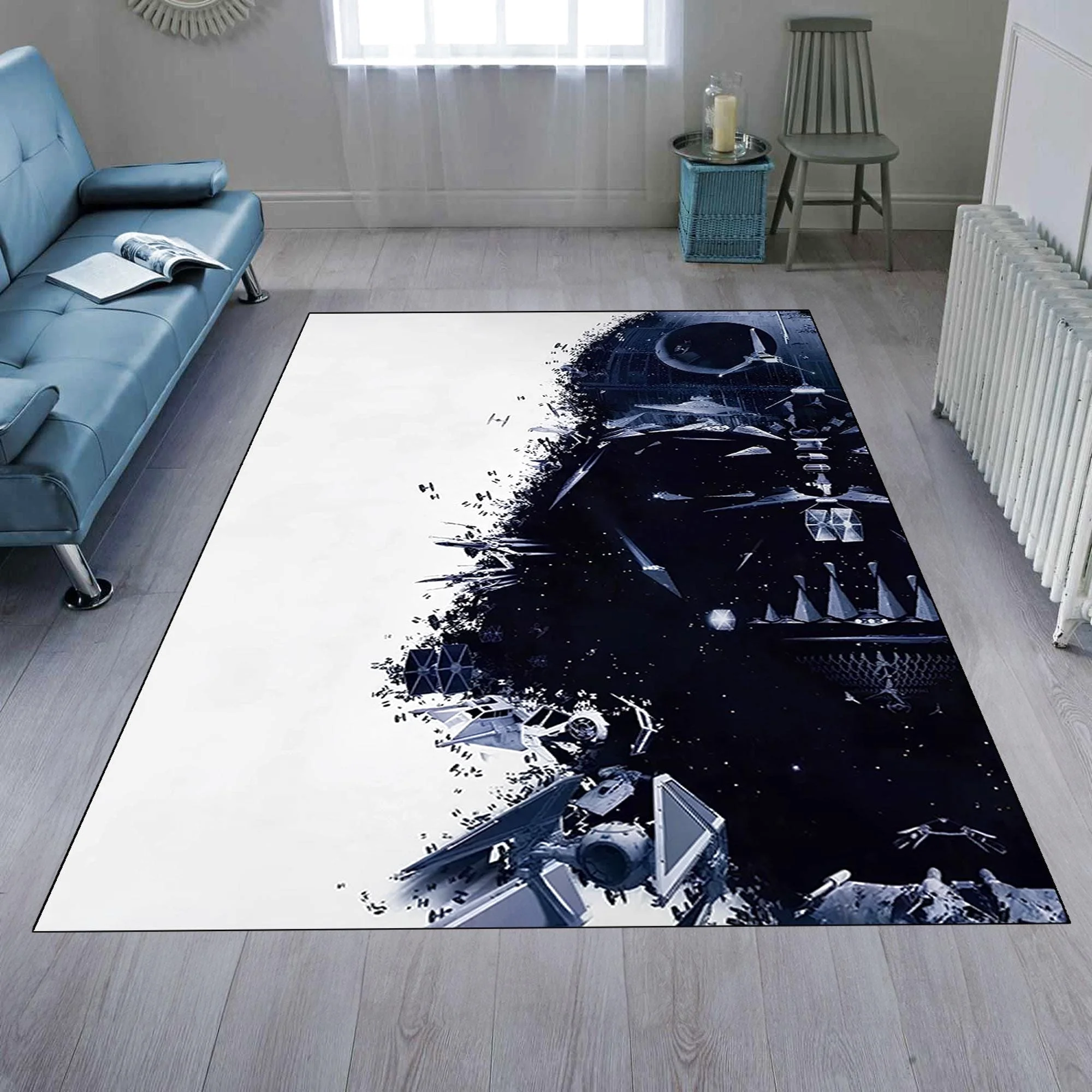 Movie Pattern Rug Game Room Decor Rectangle Rug