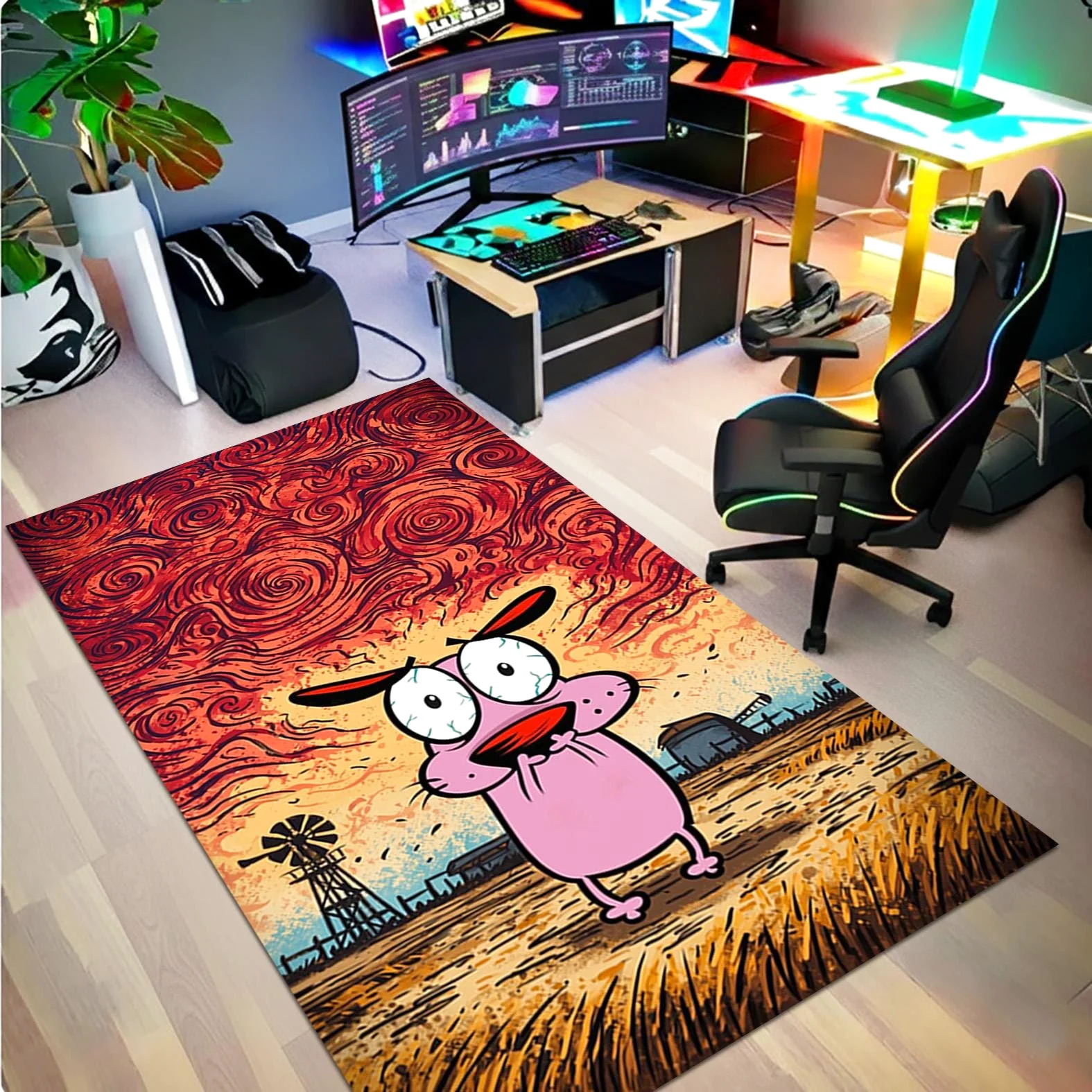 Courage the Cowardly Dog Rectangle Rug