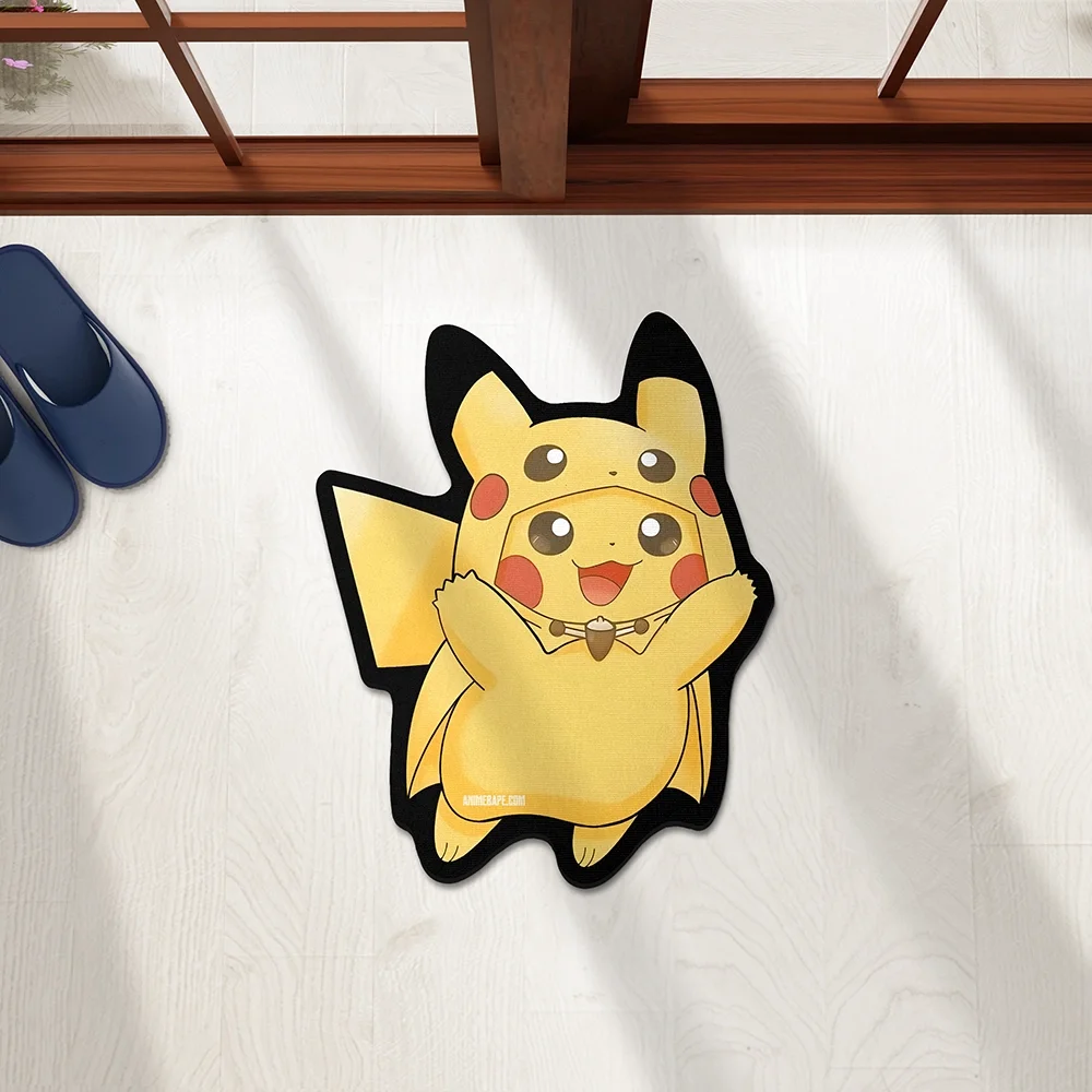 Pokemon Pikachu Custom Shaped Rug